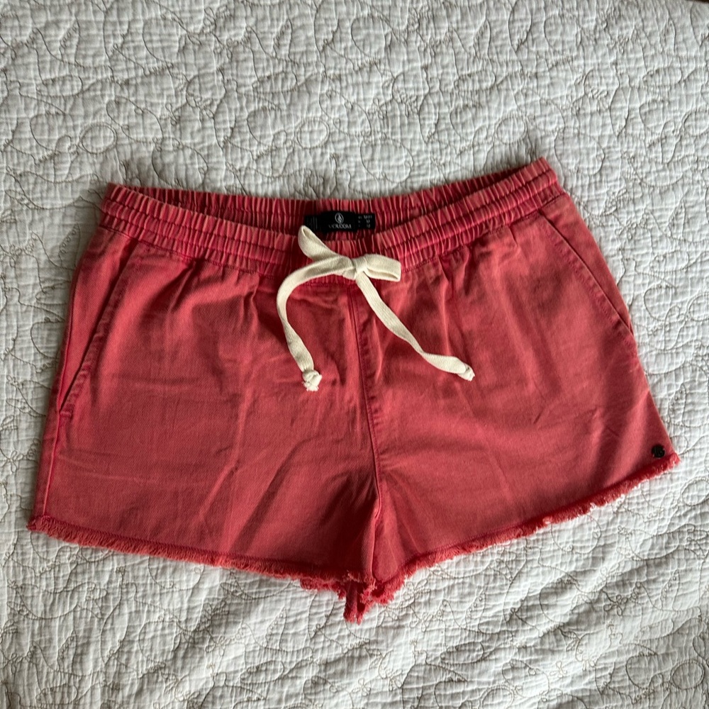 Volcom Coral Athletic Shorts with Elastic Waistband